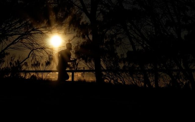 man running outdoors